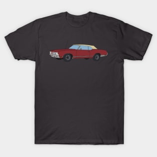 Hand Drawn Oldsmobile Cutlass Convertible T-Shirt